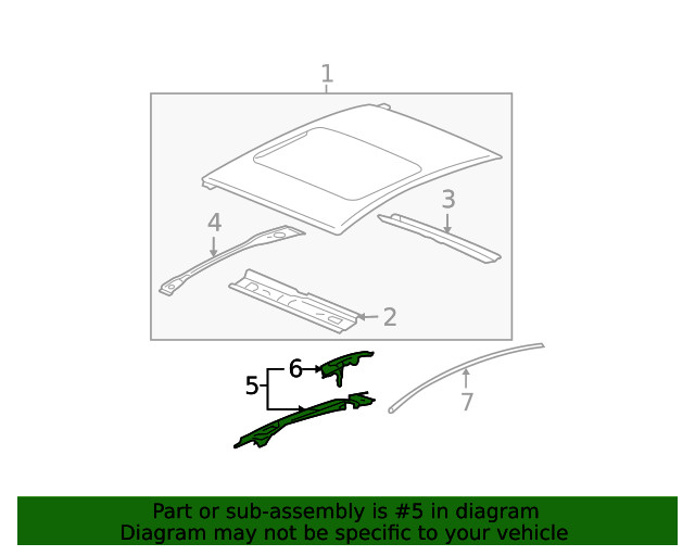 Genuine GM Inner Rail 89024056