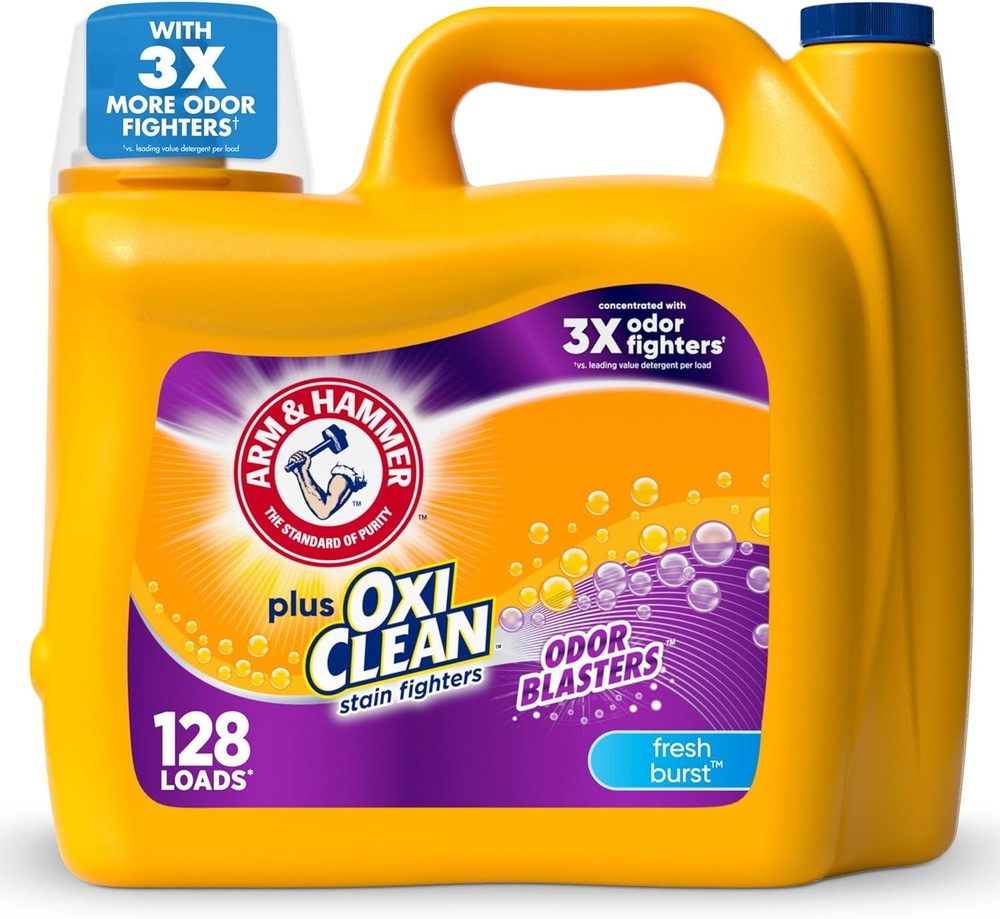 ARM & HAMMER Plus 128 Loads Liquid Laundry Detergent, 166.5 Fl oz