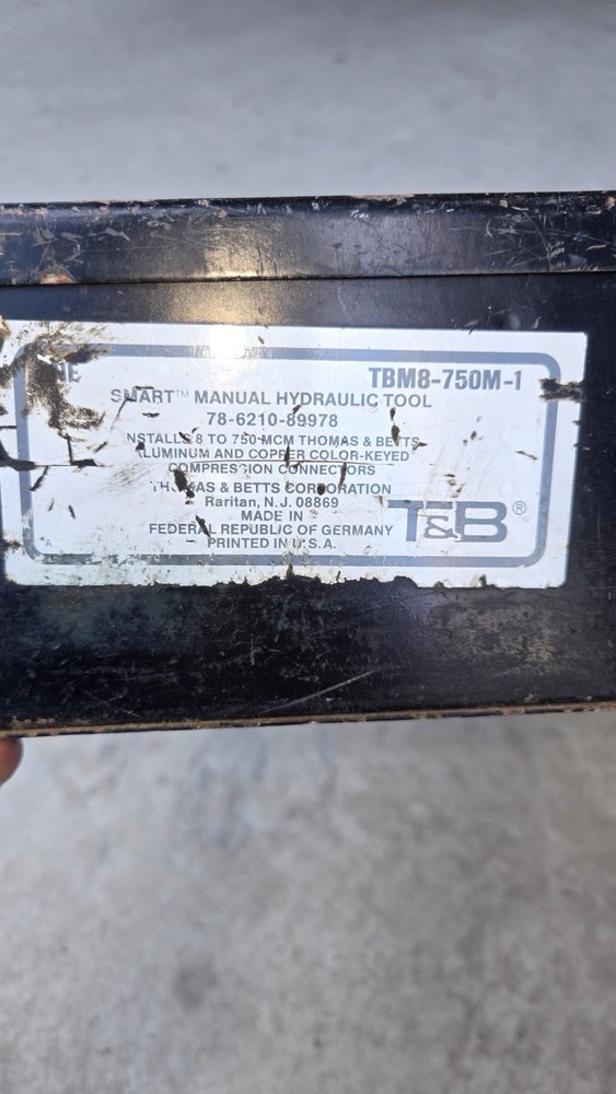 manual hydraulic tool TMB8