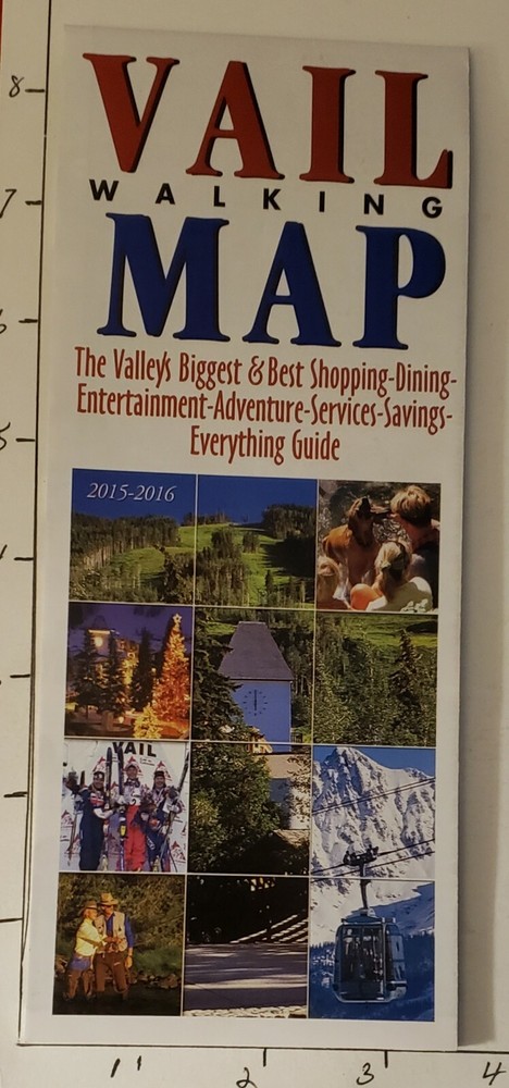 2015/16 VAIL WALKING MAP 24" x17" MINT PERFECT!!