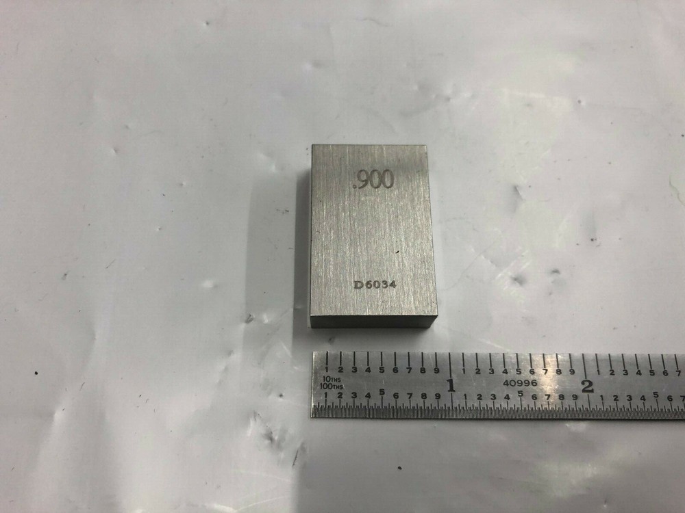 .900 Rectangle Steel Gage Block.