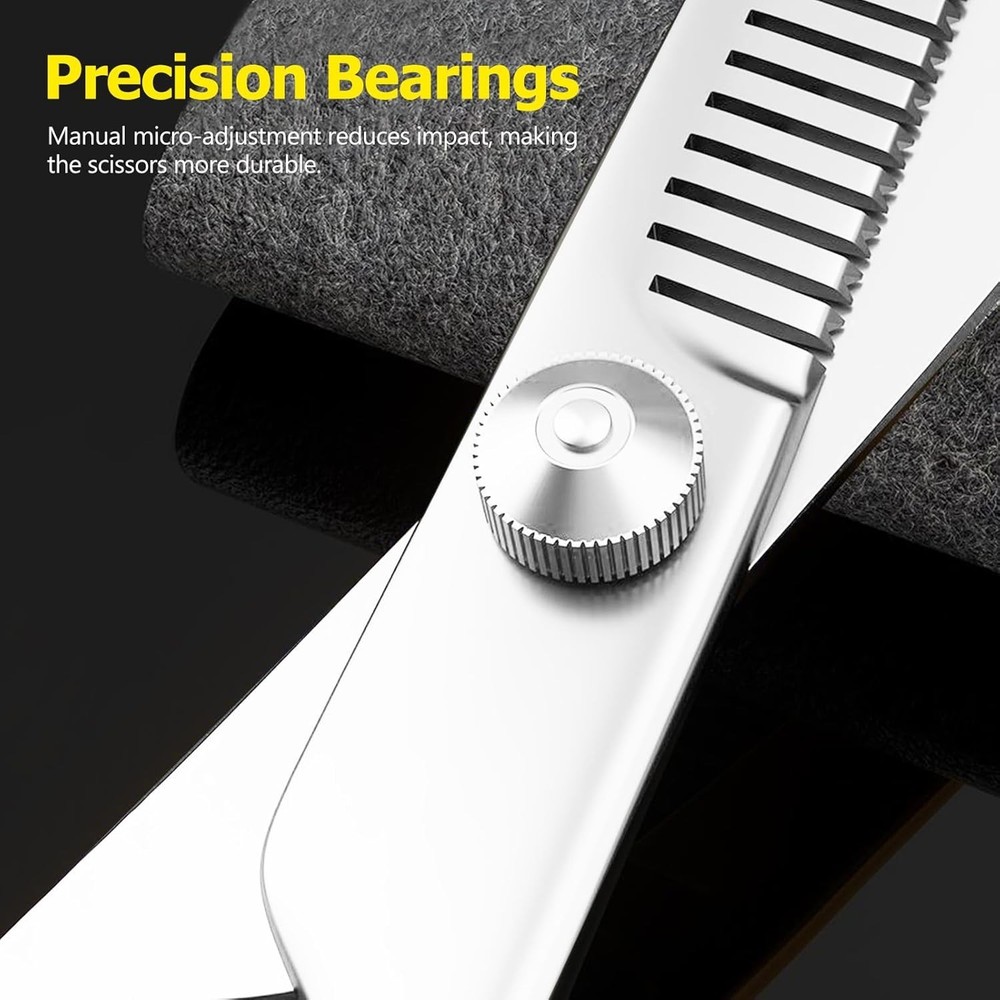 6" Hair Dressing Scissors Barber Thinning Thinner Shears - Tension Adjustable