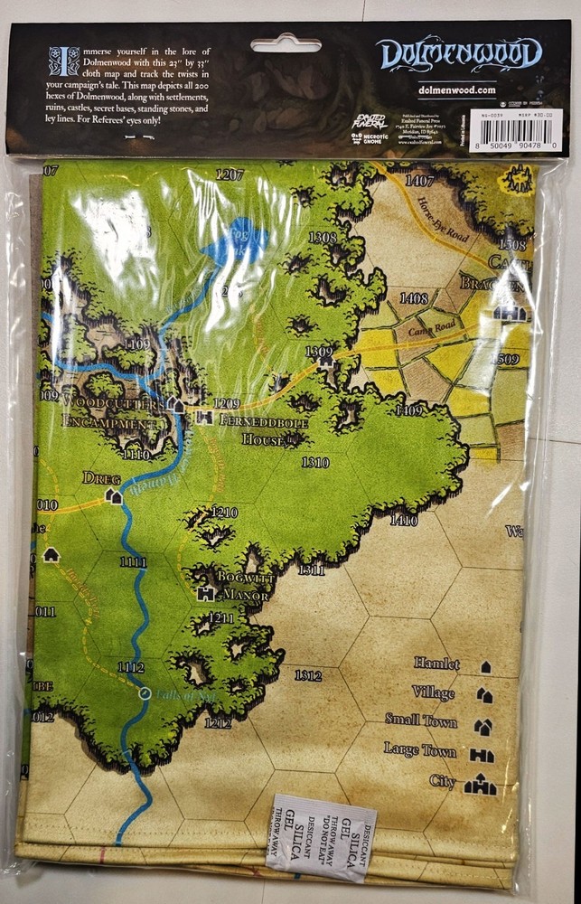 DOLMENWOOD CLOTH REFEREE'S MAP Necrotic Gnome