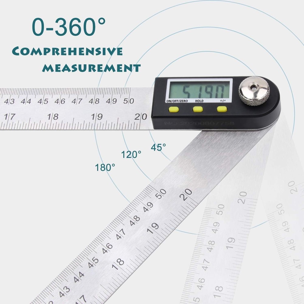 Digital Angle Ruler and Stainless Steel Digital Angle Finder or Digital