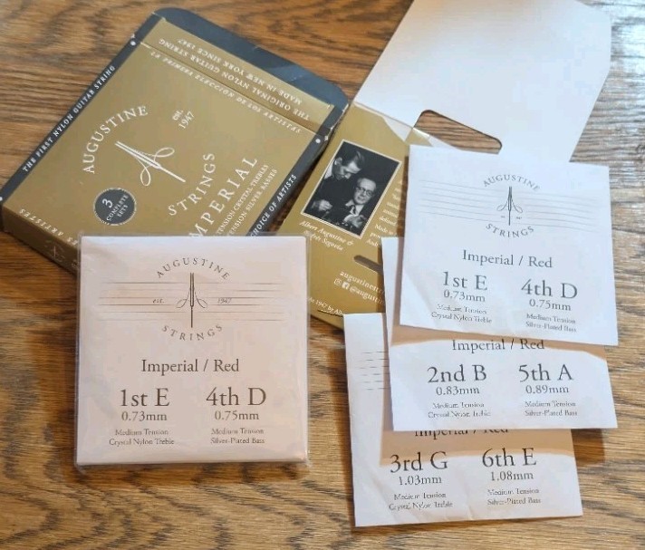 Augustine Strings Imperial Medium Tension - Premium Crystal Nylon Classical Guit