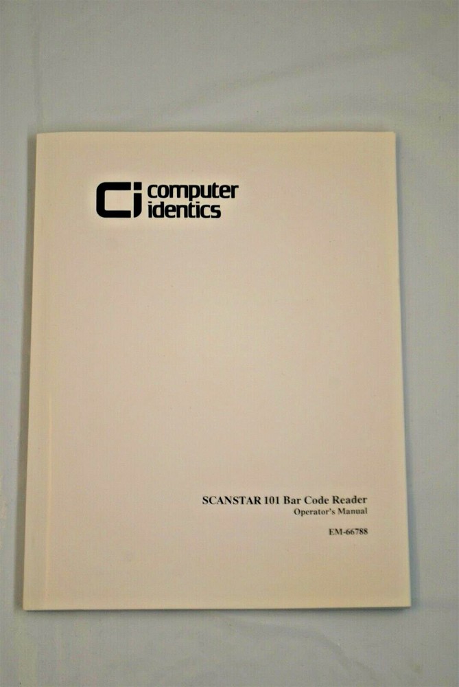 BCR0001 / BAR CODE READER TERMINAL C101 SCANSTAR 101 A1-66788-1 / PRI