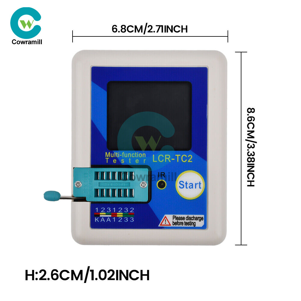 1.8'' Upgraded Version High-precision Transistor Tester LCR-TC2 V3.1E