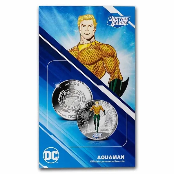 2022 Aquaman 1/2 oz silver coin