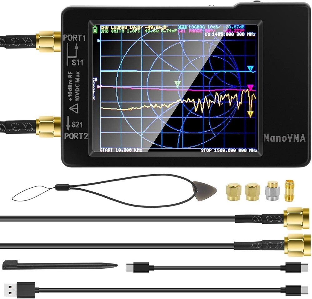 Antenna Analyzer 10KHz-1.5GHz - Android Supported with HD TFT Display