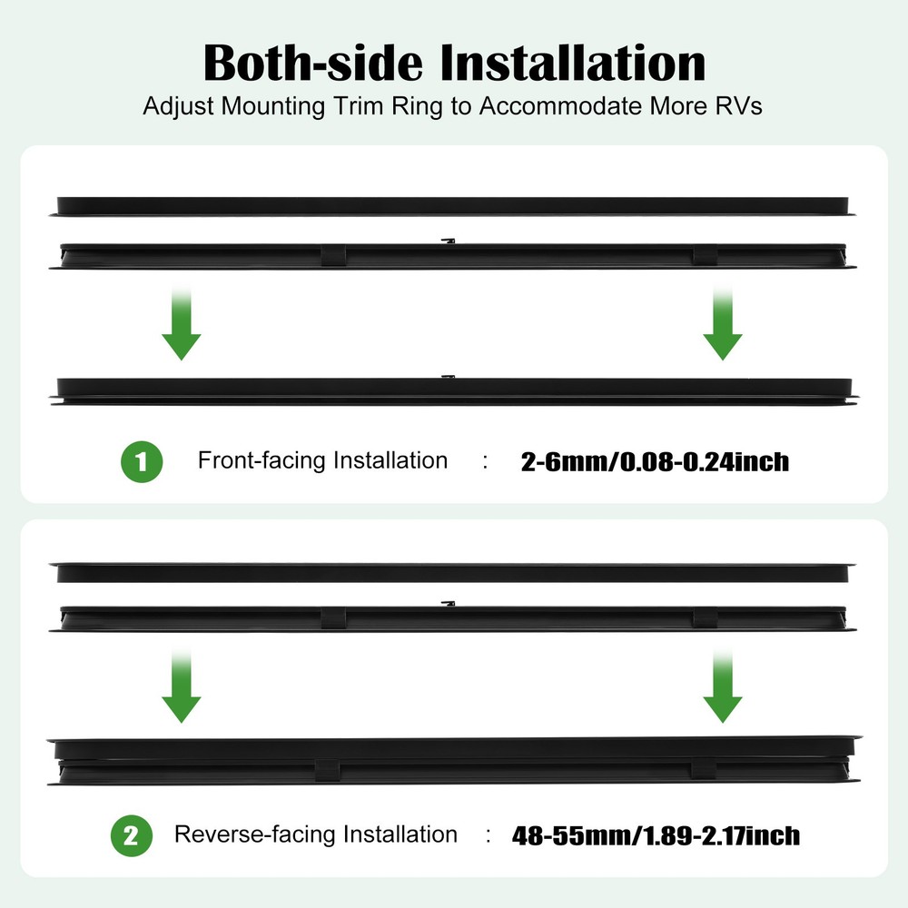 42" W x12" H Horizontal Slider Window RV Replacement Window Camper Van Trailer