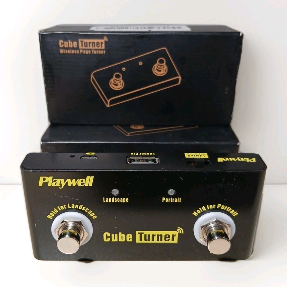 Cube Turner Effect Pedal Bluetooth Wireless Page Turner