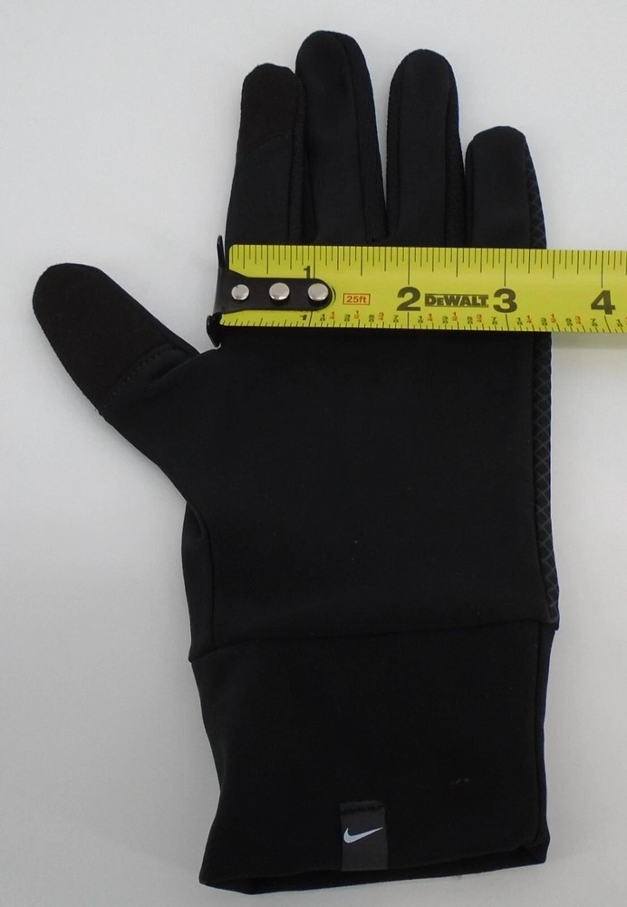 Nike Lightweight Tech Running Gloves Women's Medium Black/Silver
