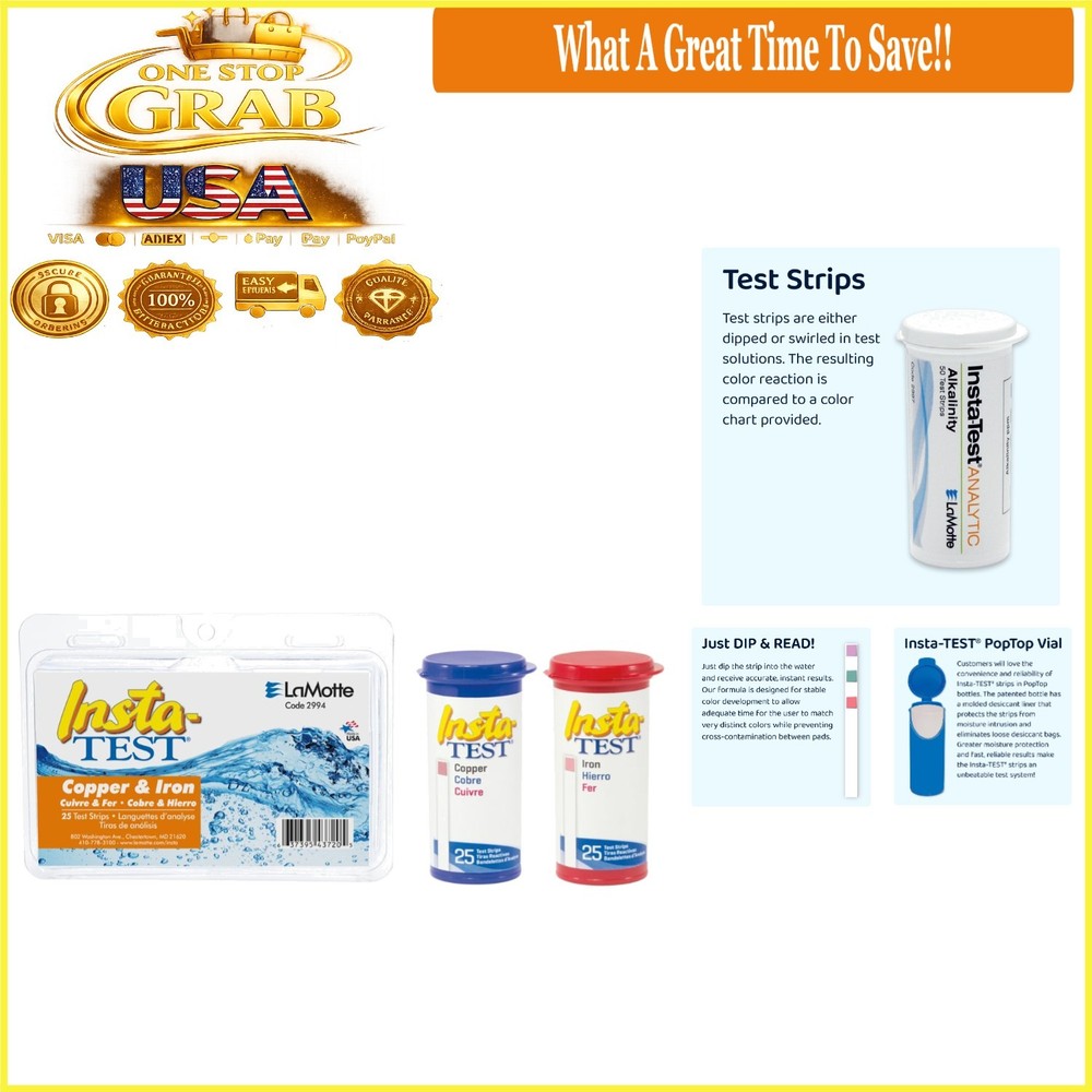 2994 Insta- Iron Copper Multi-Factor Water  Strips 25 Count