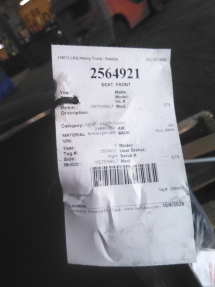 Replaces PETERBILT 579 FRONT SEAT , OH