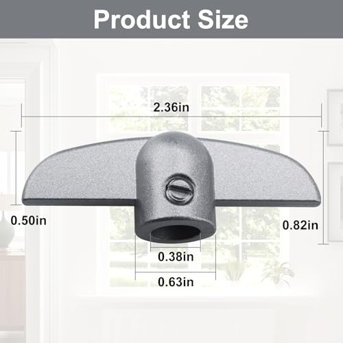 Window Crank Handle Replacement H 3625 T-Handle for Andersen,3/8" Operator Gray