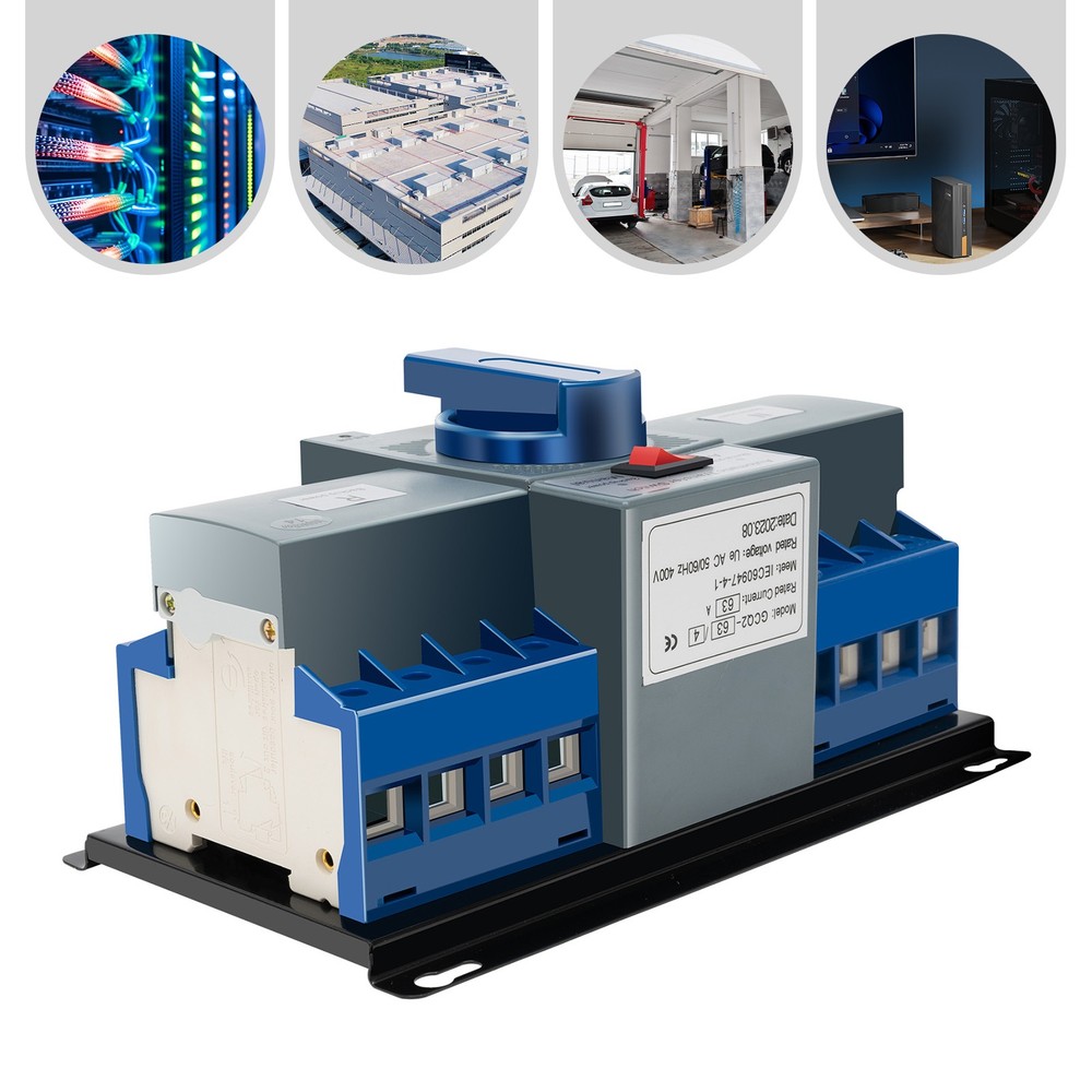 110V 4P 63A Mini Dual Power Automatic Transfer Switch, Dual Power Changeover
