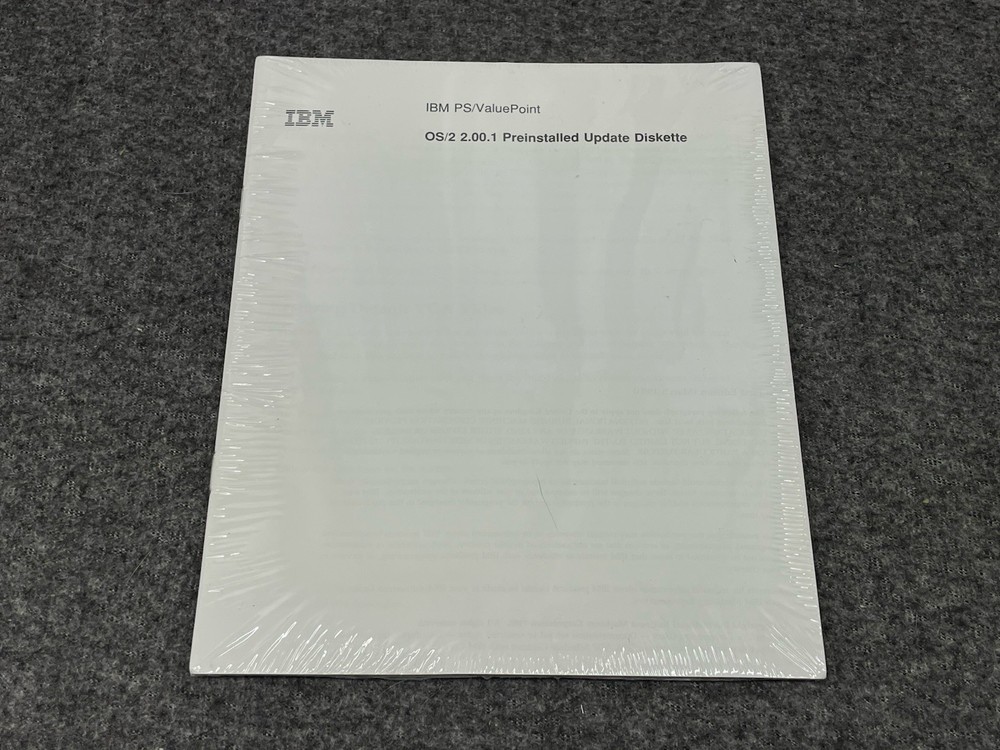 IBM ValuePoint OS/2 2.00.1 Preinstalled Update Diskette