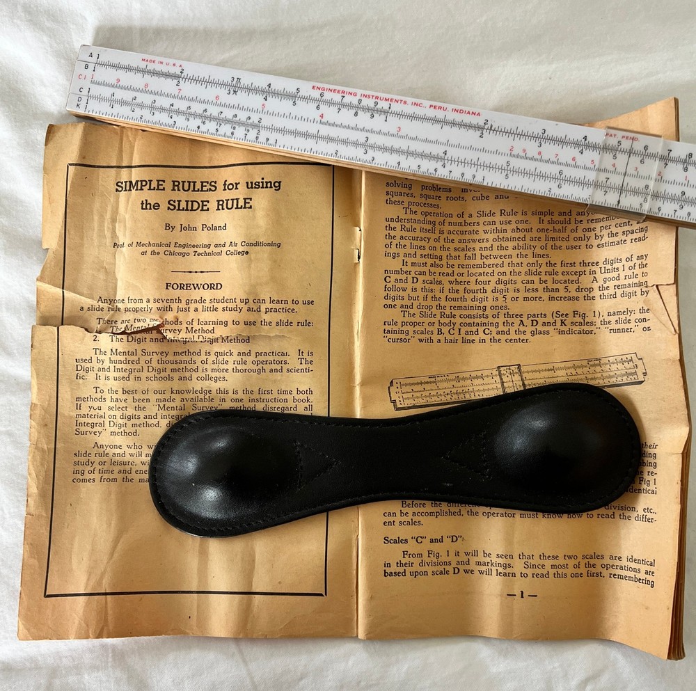Slide Rule - Engineering Instruments, Inc. 250-V w/case & instructions