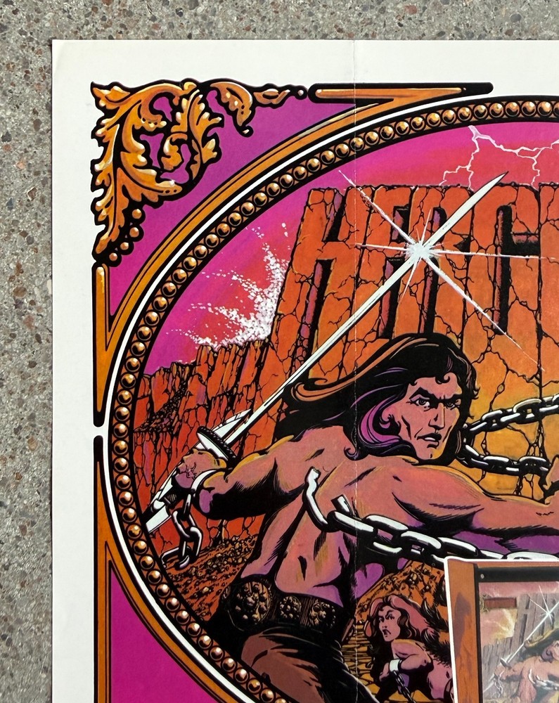 Hercules Original Pinball Arcade Flyer | 1979 Atari | Fair Condition