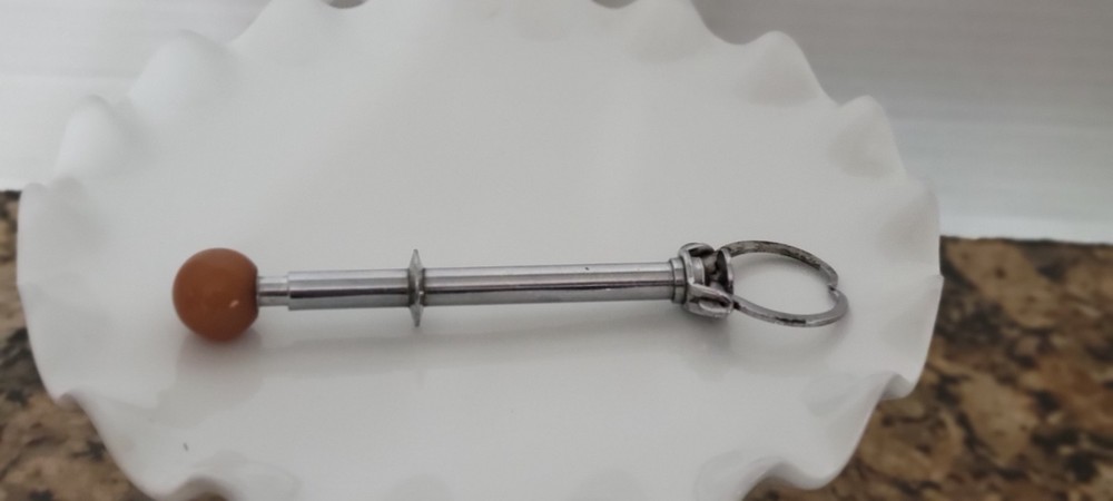 Vintage Chrome Sugar Cube (Ice Cube) Grabber with Bakelite bulb