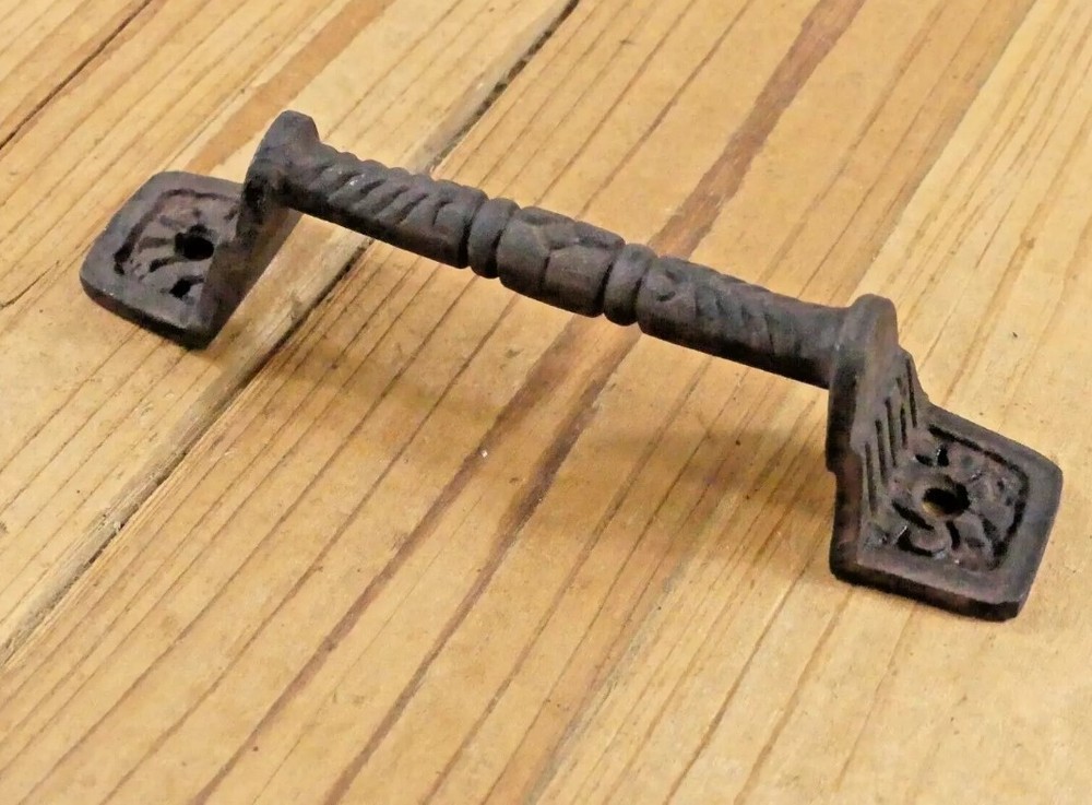 16 Cast Iron Rust Barn Handle Gate Pull Shed Door Handles Fancy Drawer Pulls