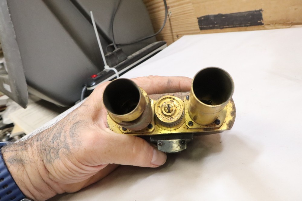 Ernst Leitz Wetzlar Microscope Dual Objective Head RM