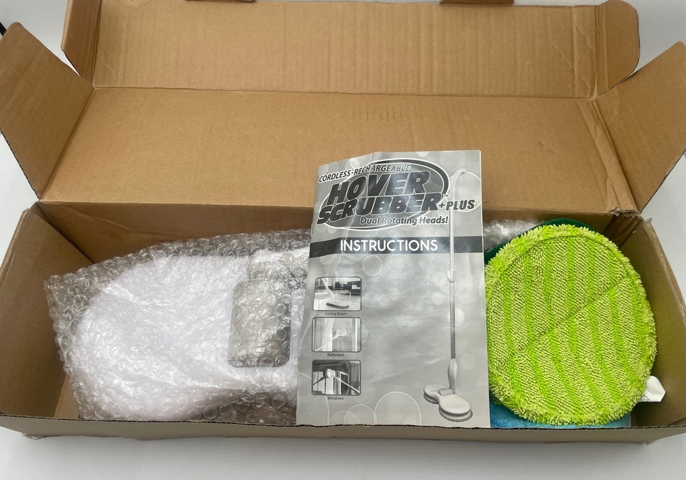 Hover Scrubber + plus Cordless Rechargable Dual Rotating Heads - *No Handle*
