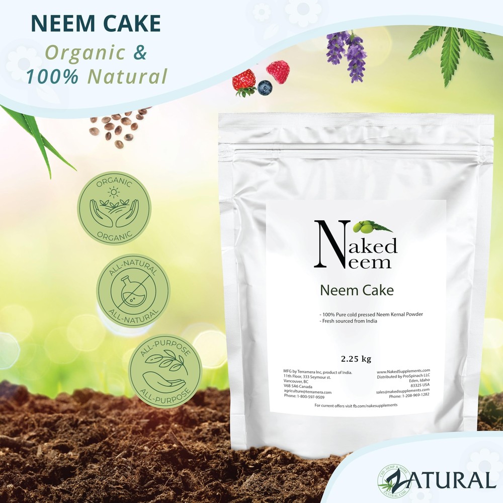 Neem Cake for Organic Gardening (5 lb)