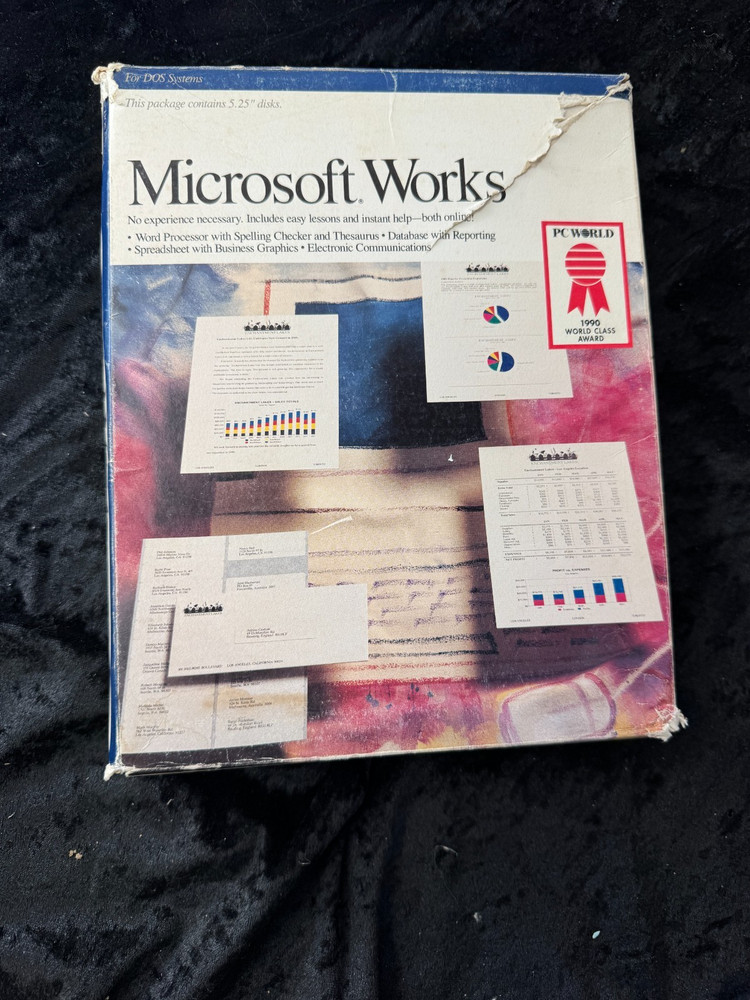 Microsoft Works Version 2.0 - 5.25 Media