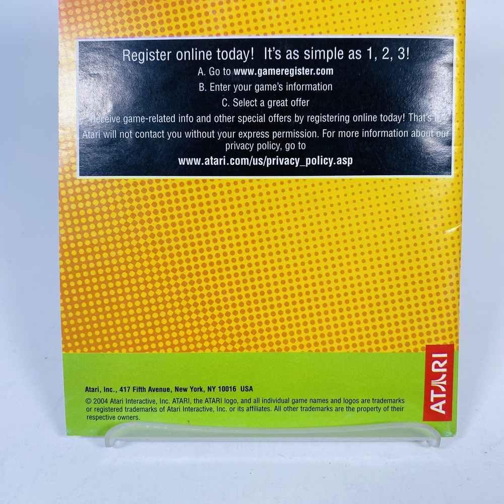 2004 Atari Flashback - Classic Game Console Instruction Manual Booklet - Vintage