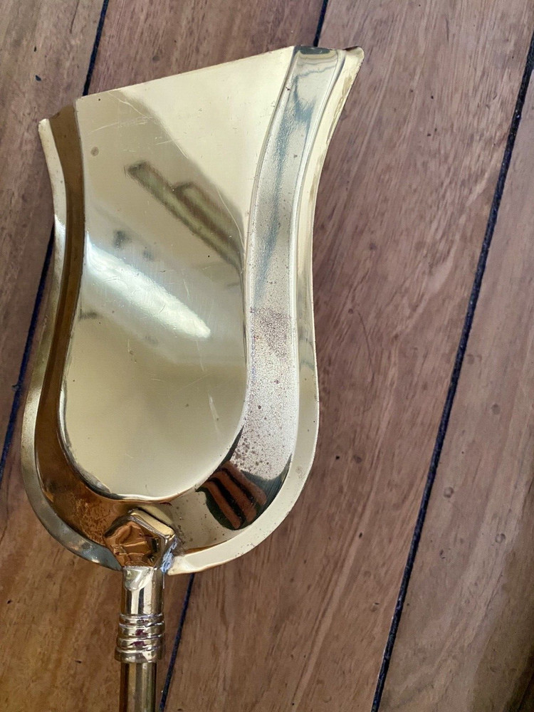 Vintage Fireplace Brass 4 Piece Tool Set 30'' Tall