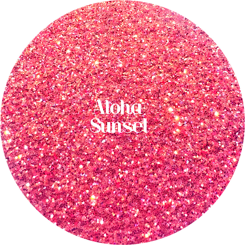 Premium Polyester Glitter - Pink Coral Iridescent