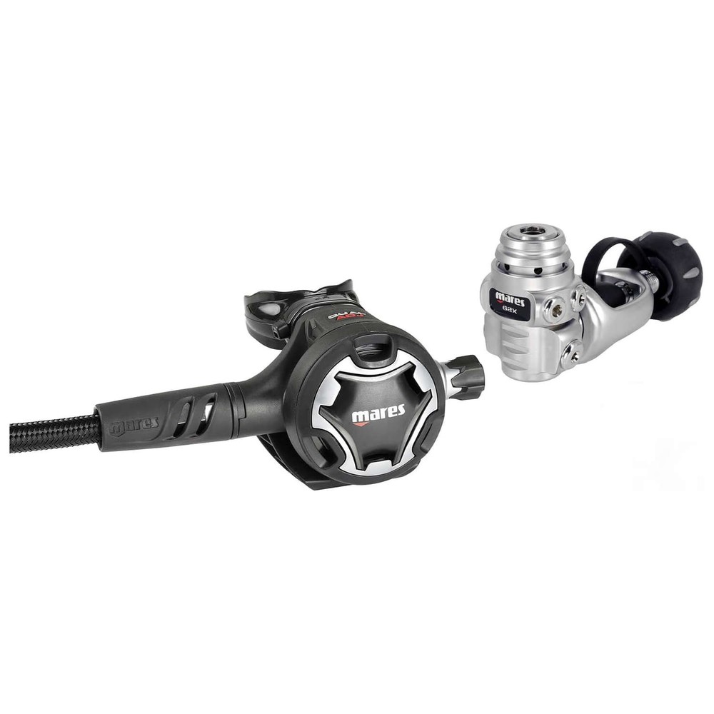 Mares Dual ADJ 62X Regulator, INT - Black/Black