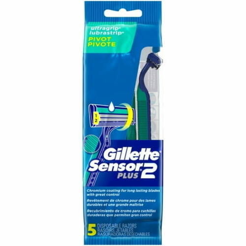 Gillette Sensor2 Plus Disposable Razors 5 ct Pack