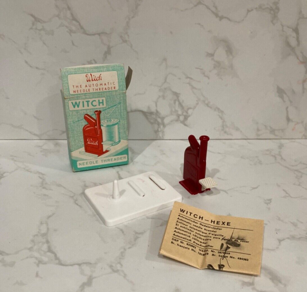 Vintage Witch Automatic Needle Threader w/ lnstructions West Germany NOS