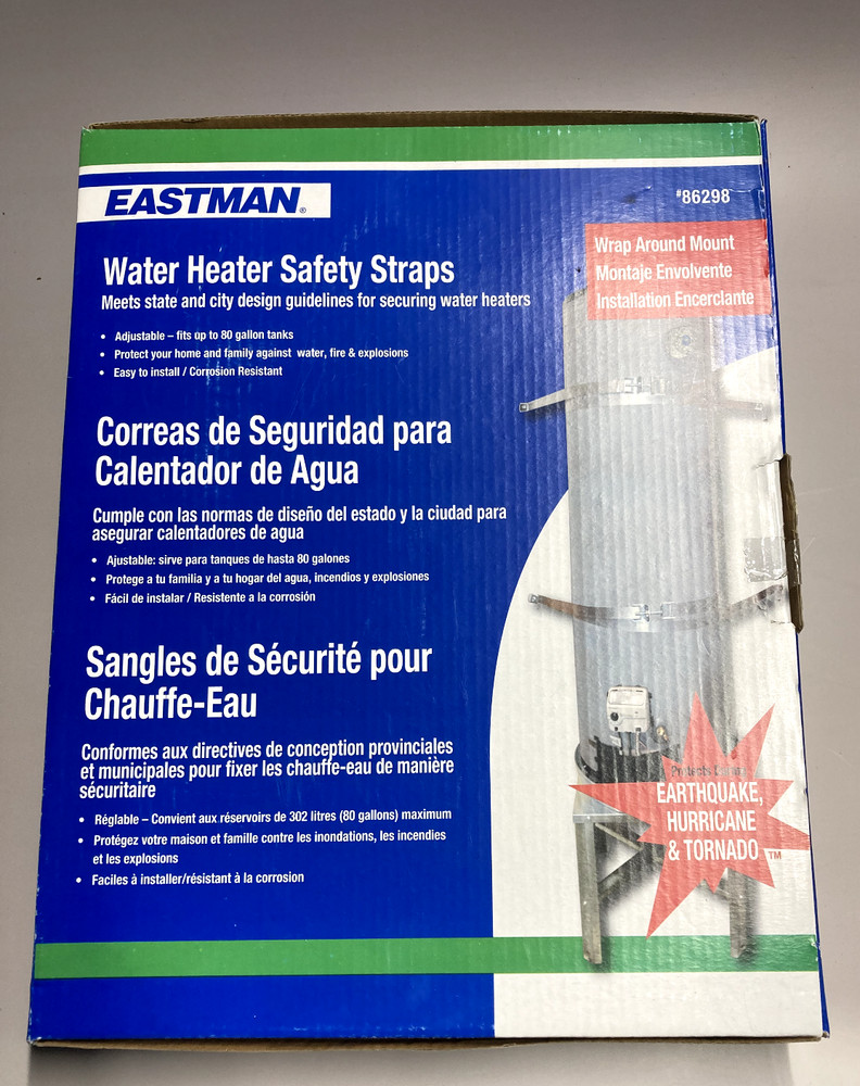 Eastman 86298 Water Heater Safety Straps