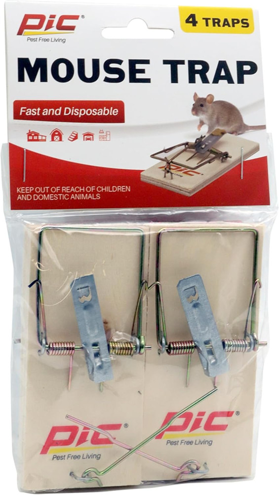 Wood Mouse Traps (4 Count per Case)