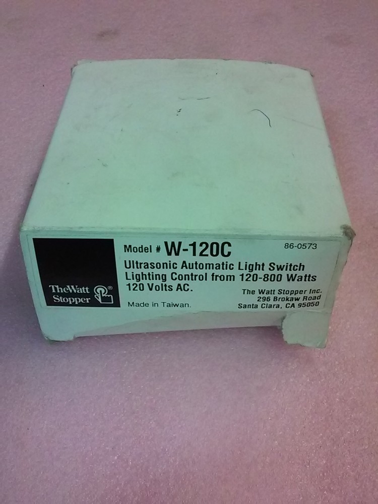 THE WATT STOPPER Model W-120C Ultrasonic Automatic Light Switch Lighting Control