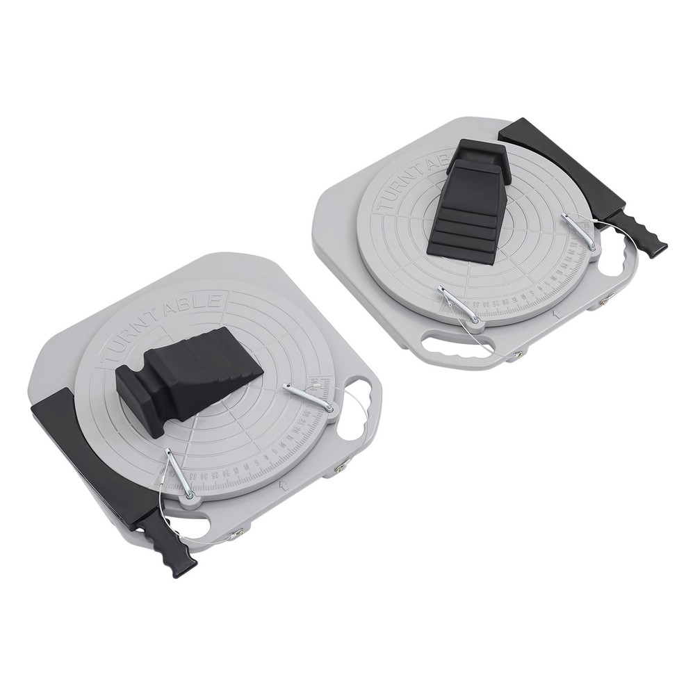 2pcs Front End Wheel Alignment Turntable Plate 360° Rotating Plate Table NEW