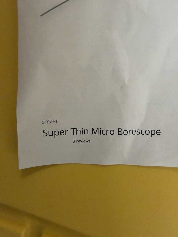 Strahl Fiber Scope Super Thin Micro Borescope