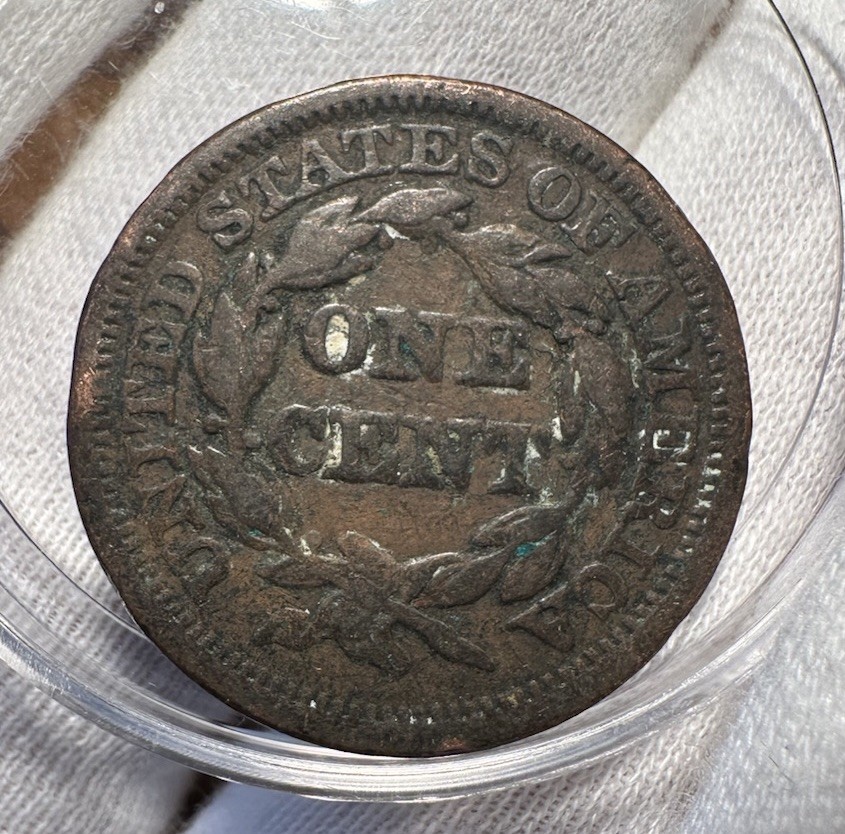 1848 Braided Hair Large Cent