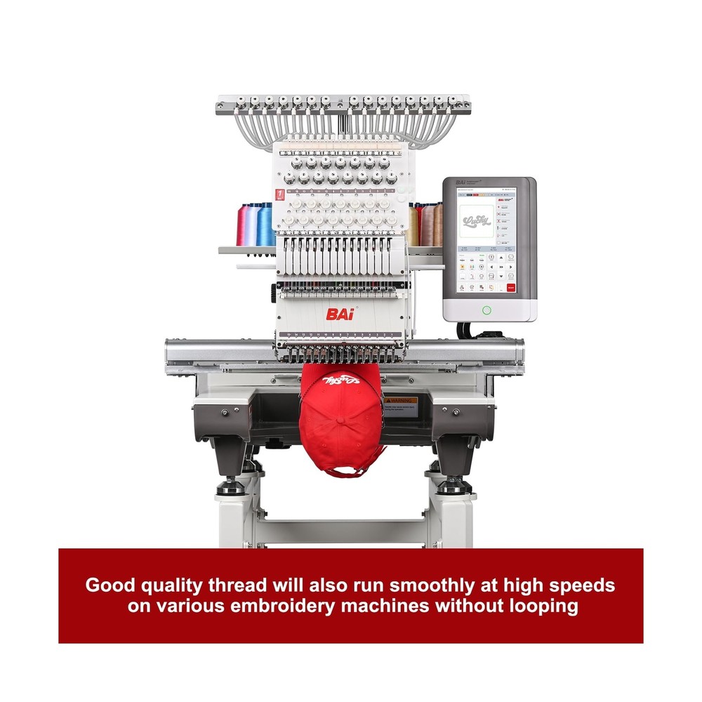 RICHWORD Embroidery Machine Thread 100 Colors 40WT (108D/2) Polyester Thread ...