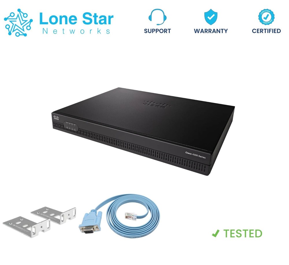 Cisco ISR4321-SEC/K9 ISR 4321 Router w/ SEC Bundle / No Clock Bug