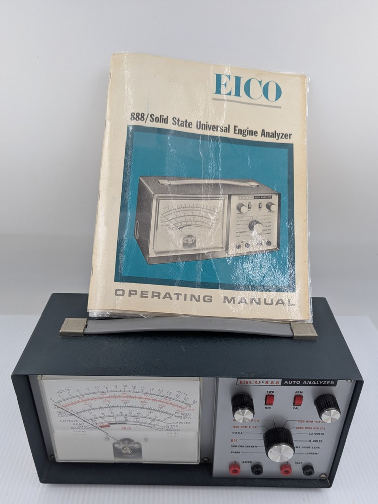 EICO Model 888  Auto Analyzer Engine Analyzer Meter Manual Untested As Is