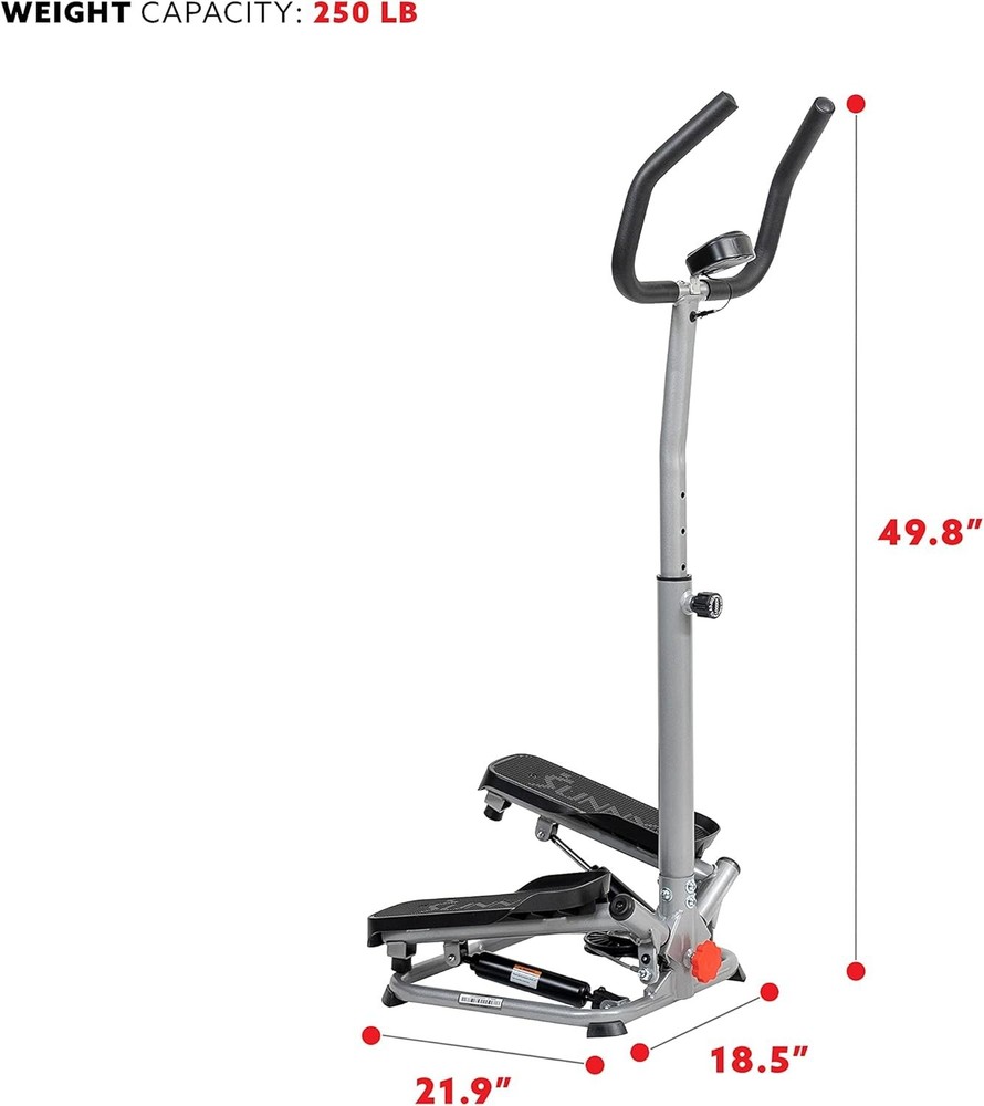 Twist Stepper with Handlebar, Stair Step Machine for Cardio Workout, Compact ...