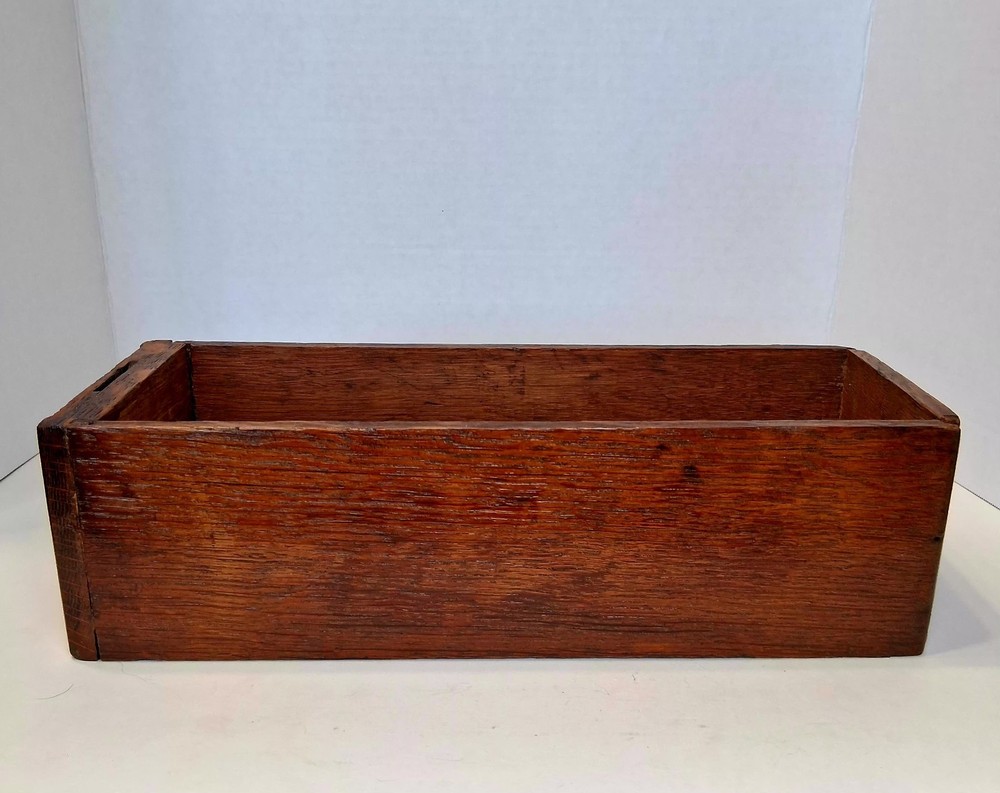 Antique Singer Sewing Machine Drawer Solid Oak Brass Pull USA Made