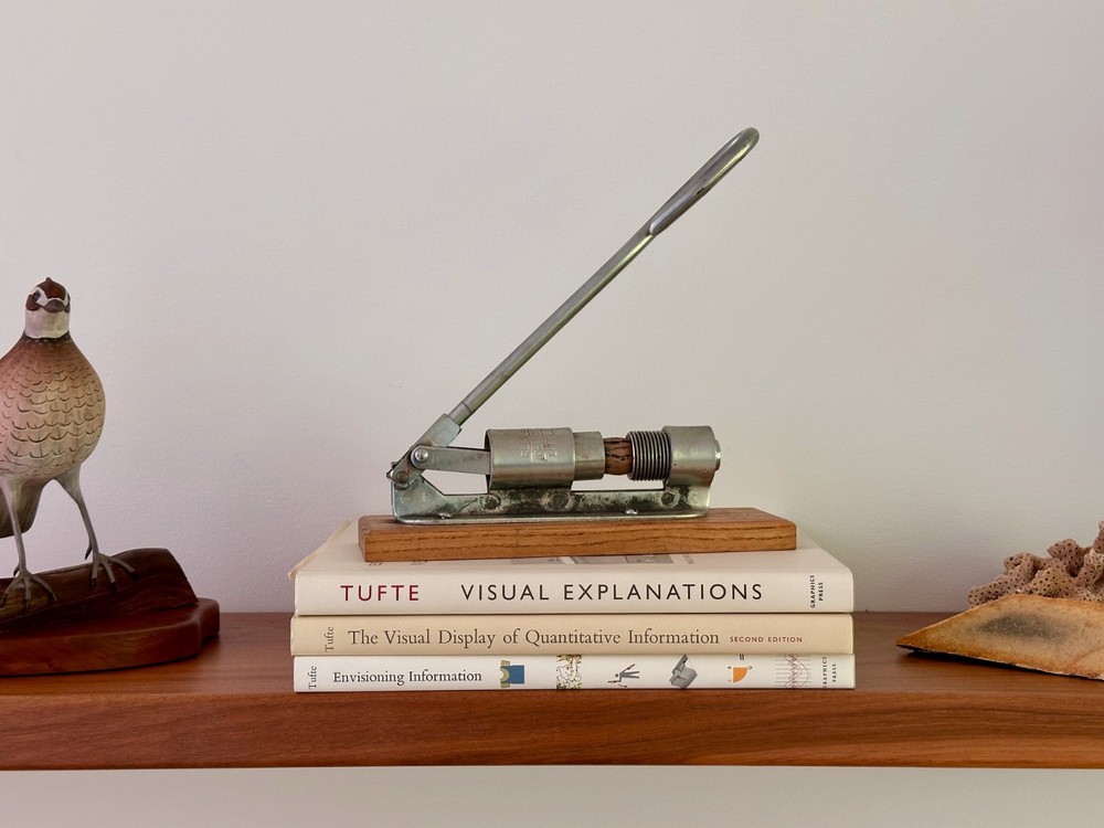 Reed's Rocket Nut Cracker With Original Box 1960, Functioning, MCM Kitchen Tool