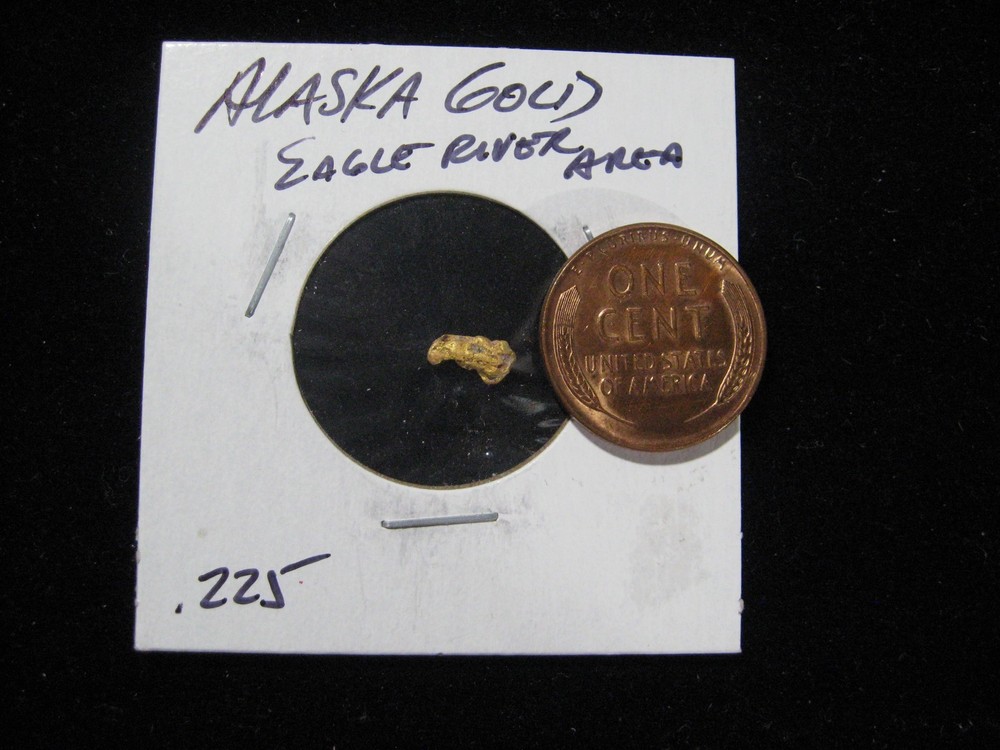 ALASKA GOLD NUGGETS EAGLE RIVER  .225 GRAM