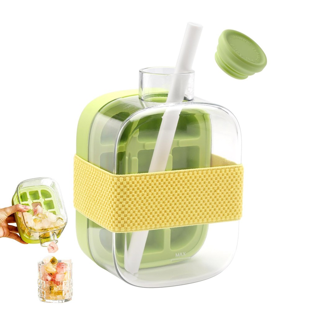 Ice Cube BottleEiswürfel FlascheEiswürfelformEiswürfelflasche mit Deckel und ...