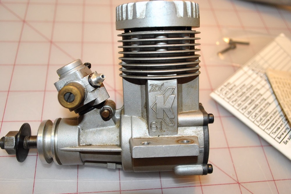 RJL K-61 engine with muffler and box,Nice!